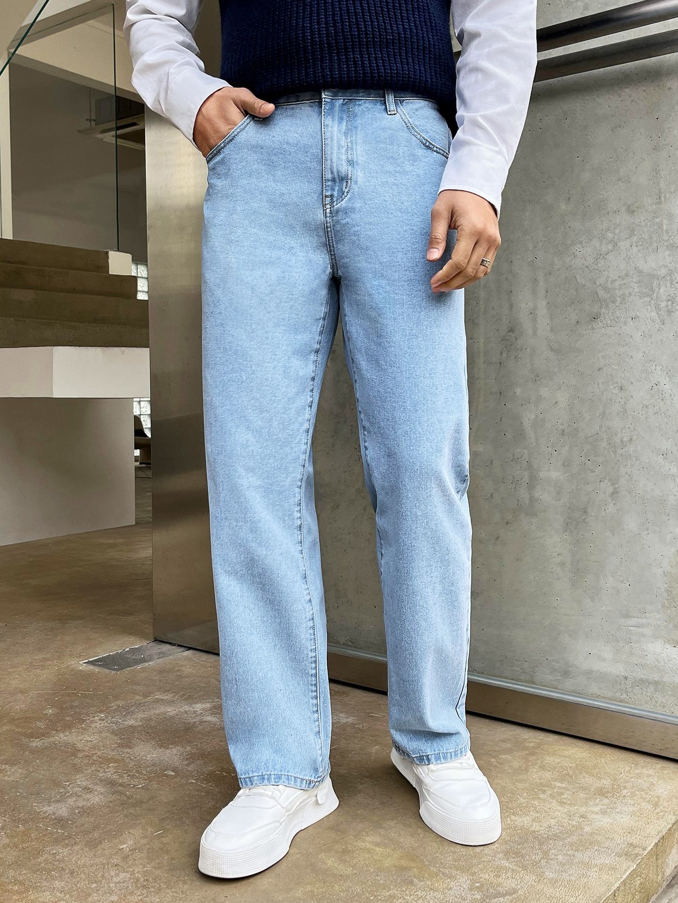 Classic Men's Denim Jeans Straight Cut Elite