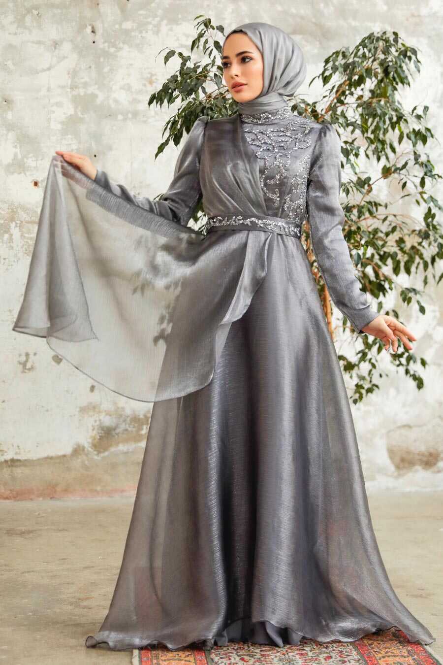 Hijab Dress - Grey