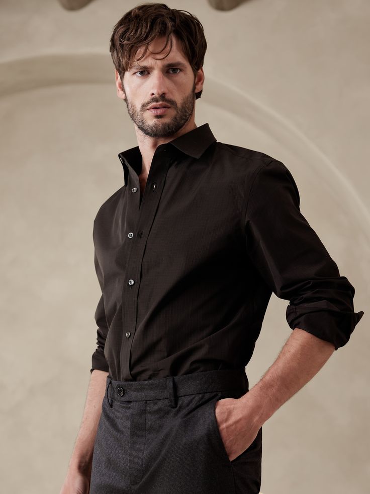 Luxury Men's Slim Fit Dress Shirt Deluxe