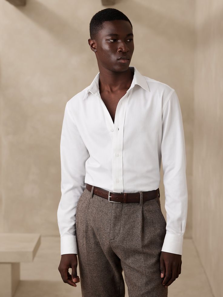 Luxury Men's Slim Fit Dress Shirt Deluxe