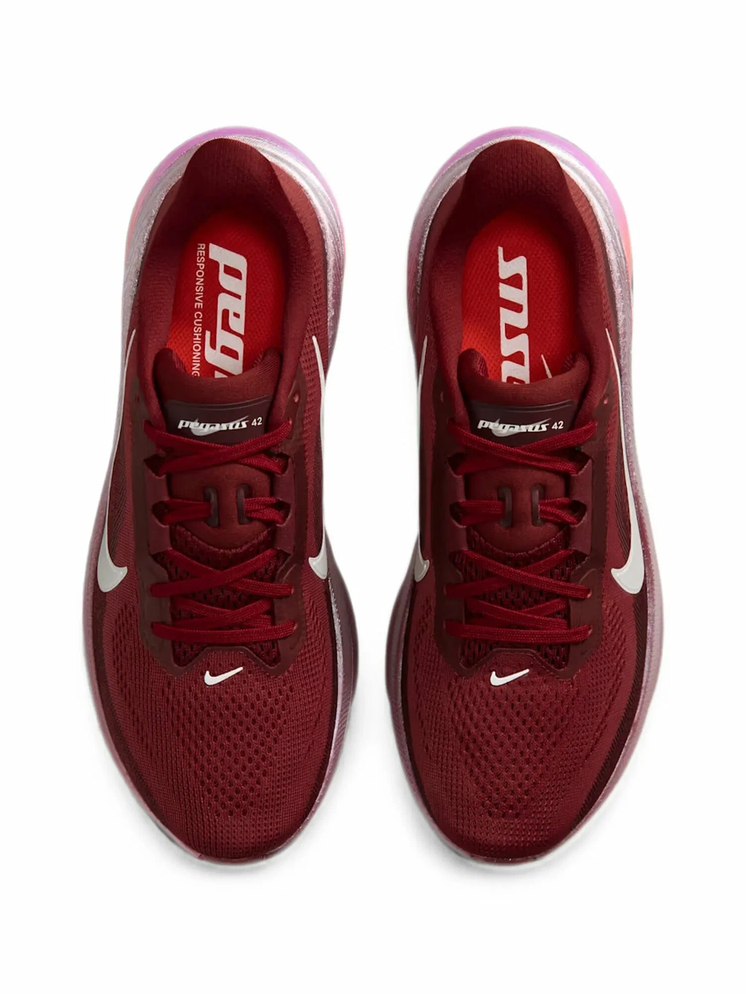 Contemporary Marathon Running Shoe Burgundy