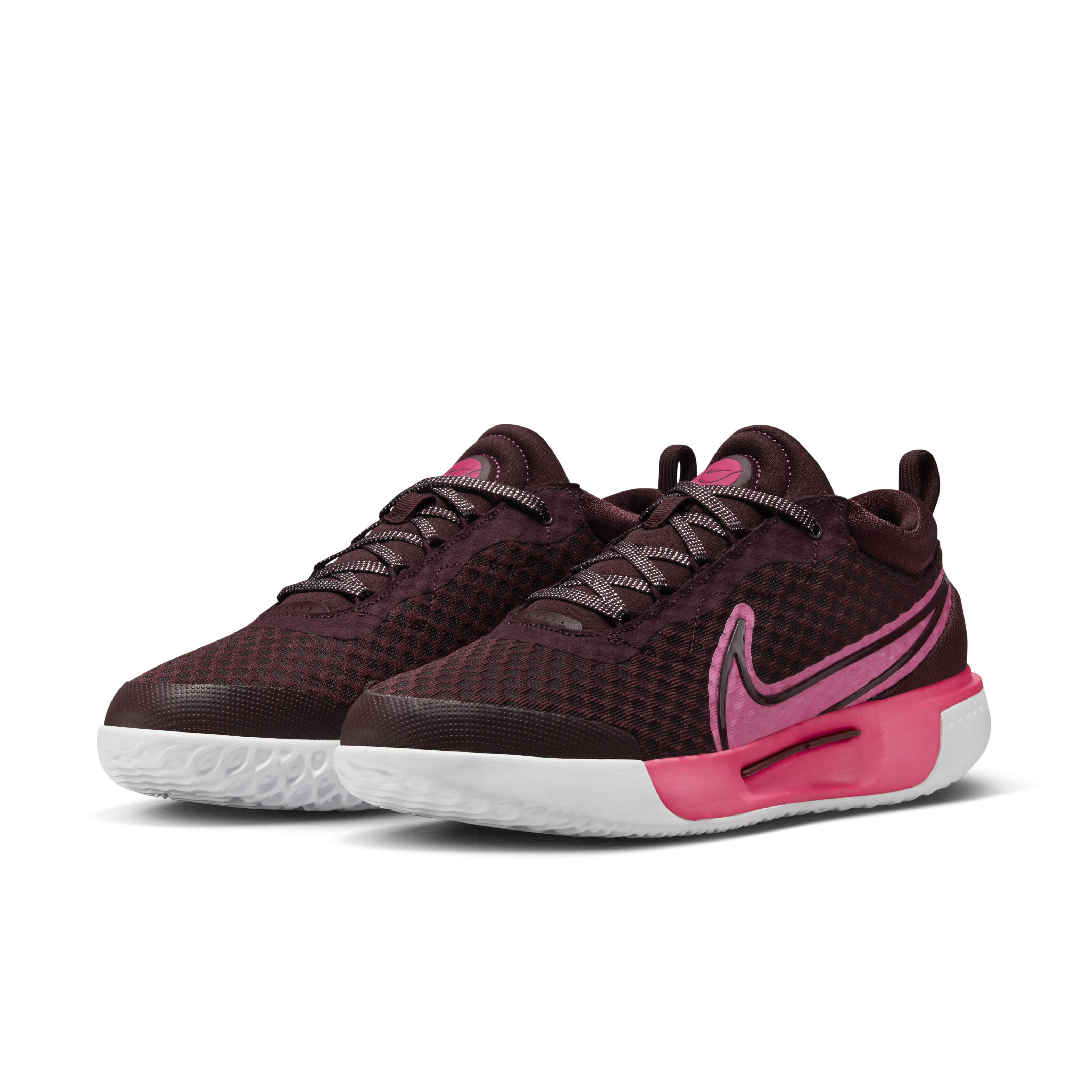 Contemporary Marathon Running Shoe Burgundy