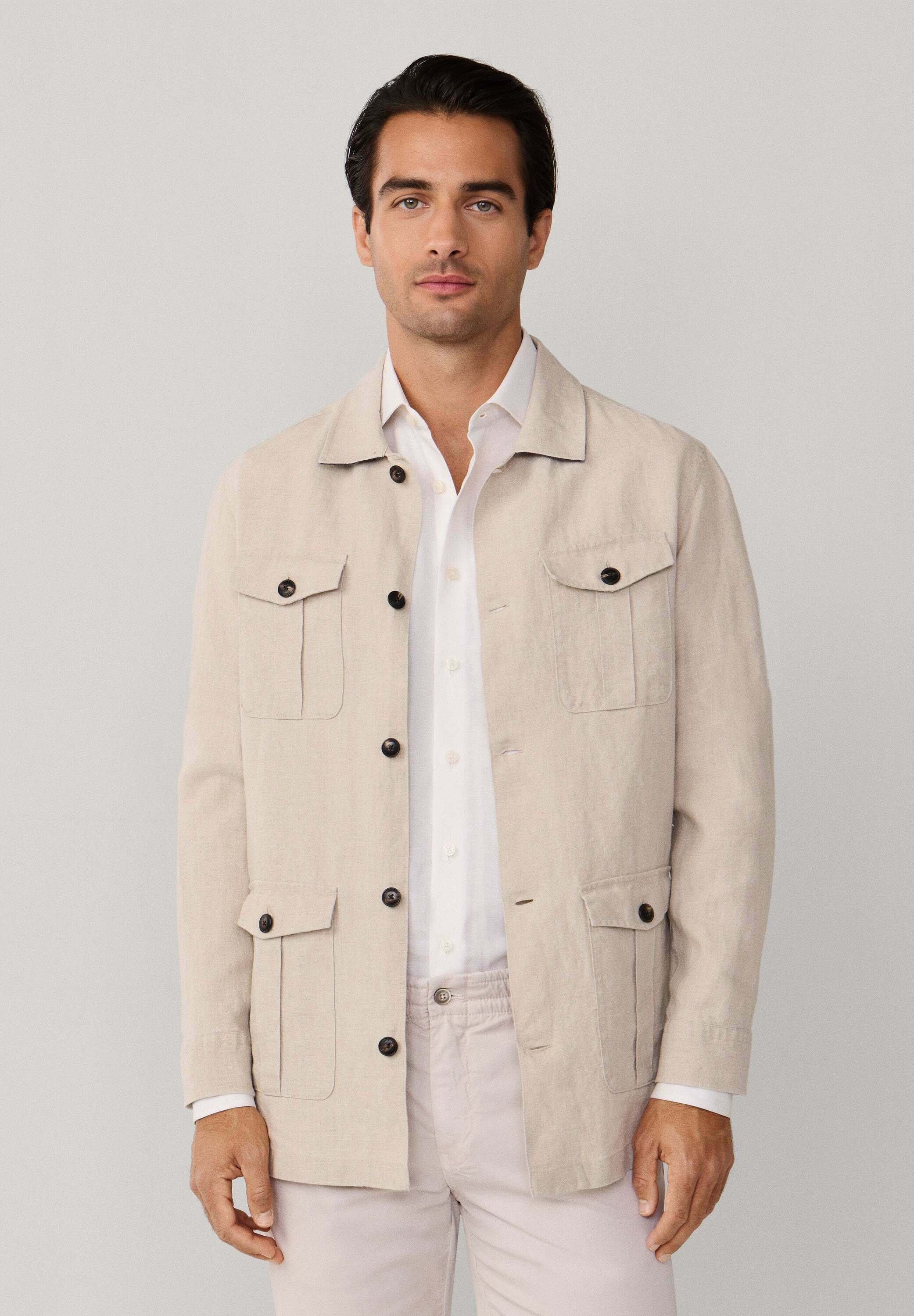 Formal Men's Lightweight Jacket Natural
