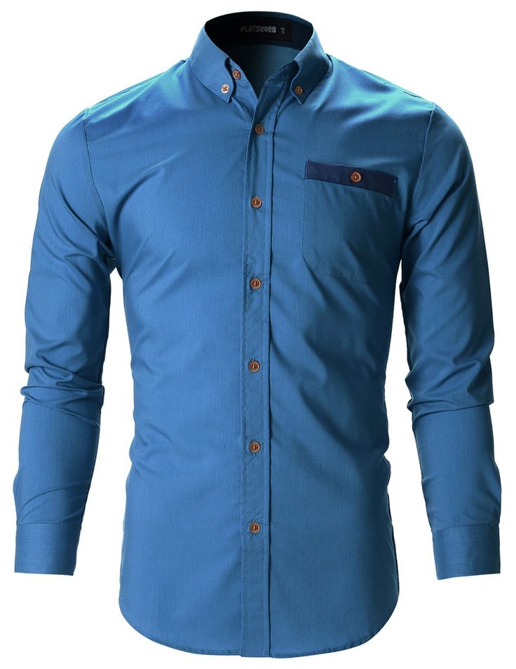 Urban Men's Slim Fit Dress Shirt Deluxe