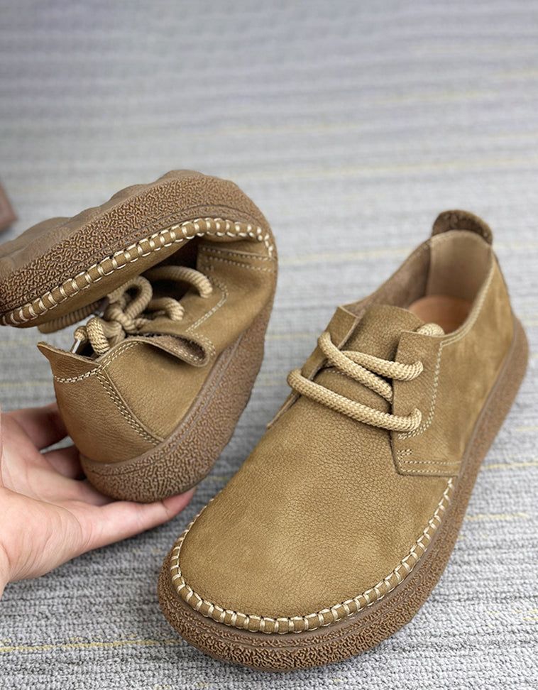 Heritage Leather Loafer Khaki