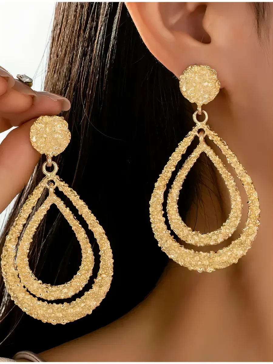 Earrings Drop Gold
