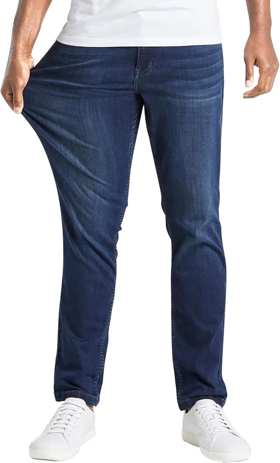 Sporty Men's Denim Jeans Straight Cut Original