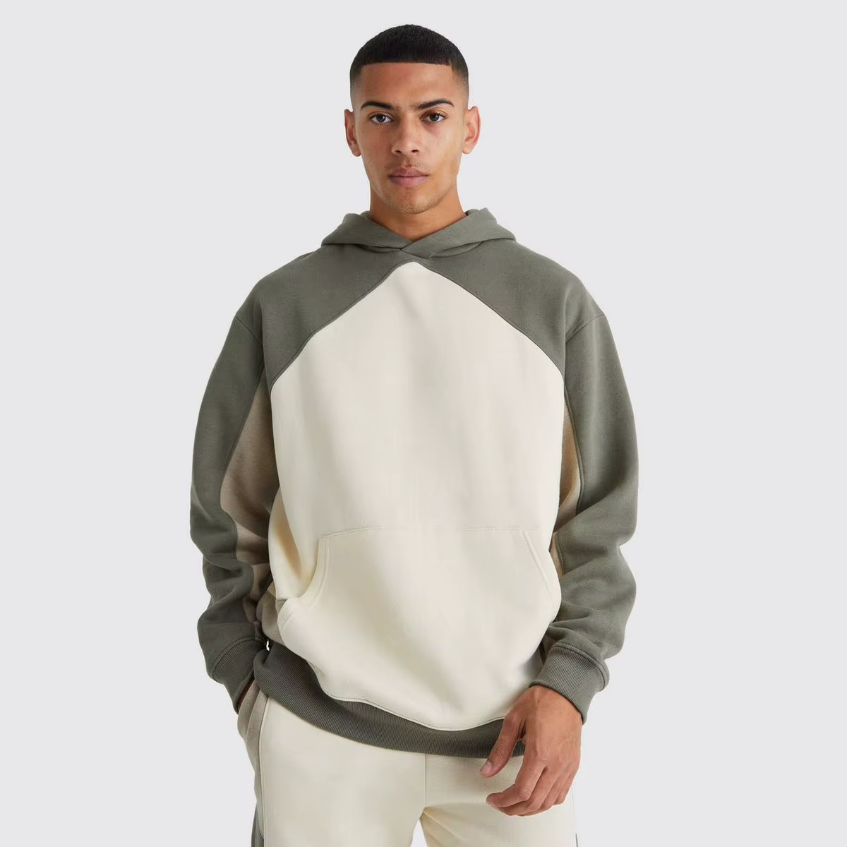 Sporty Men's Hooded Sweatshirt Plus
