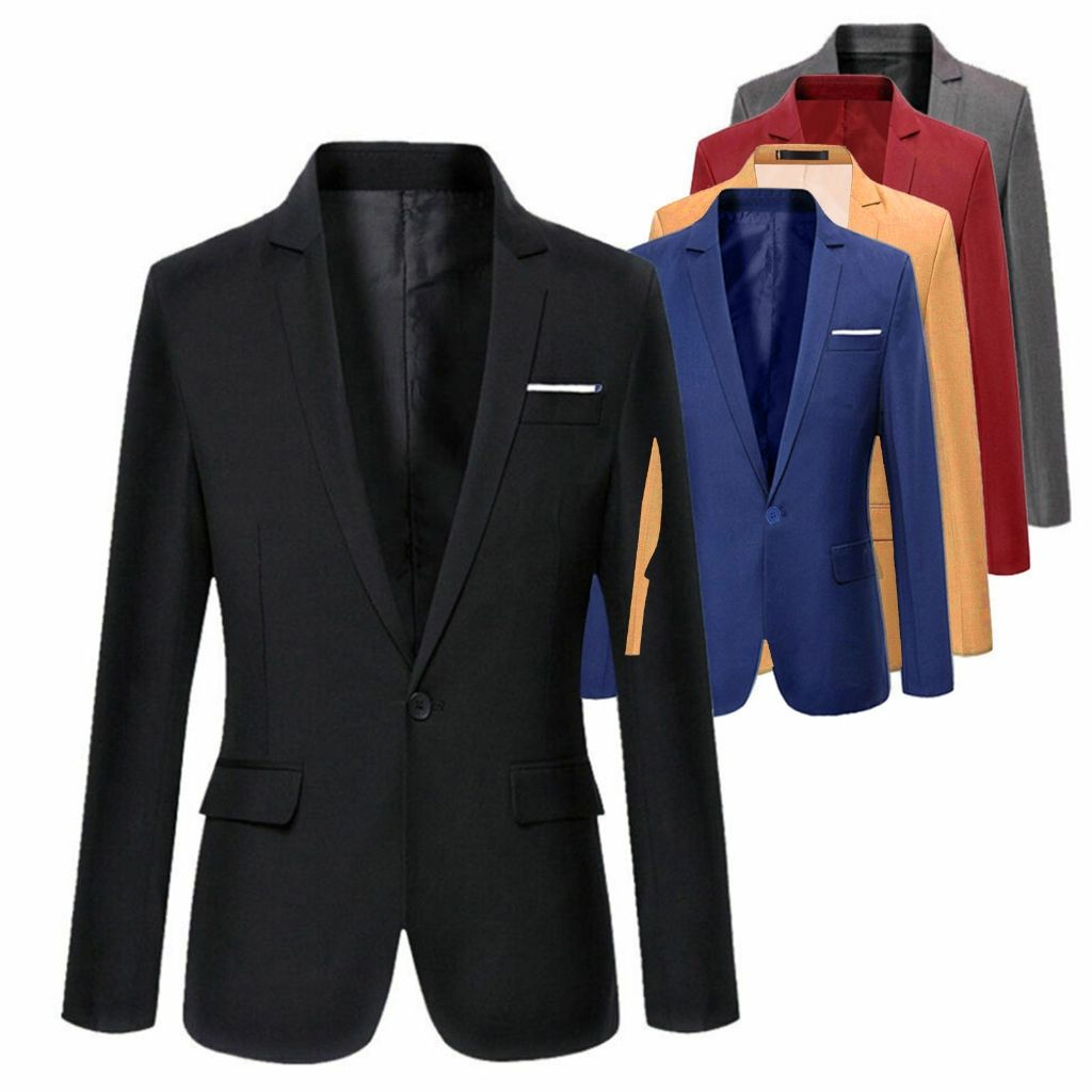 Soft Men's Formal Suit Blazer Plus