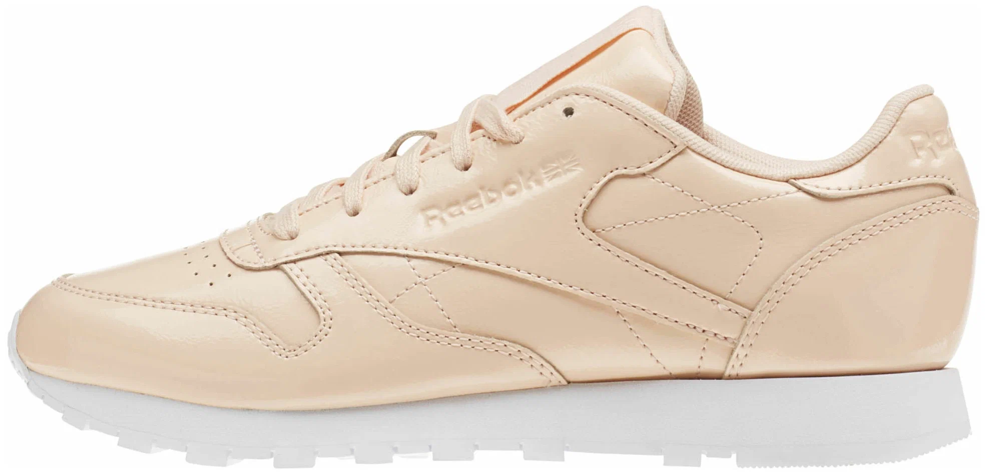 Bold Patent Leather Oxford Cream