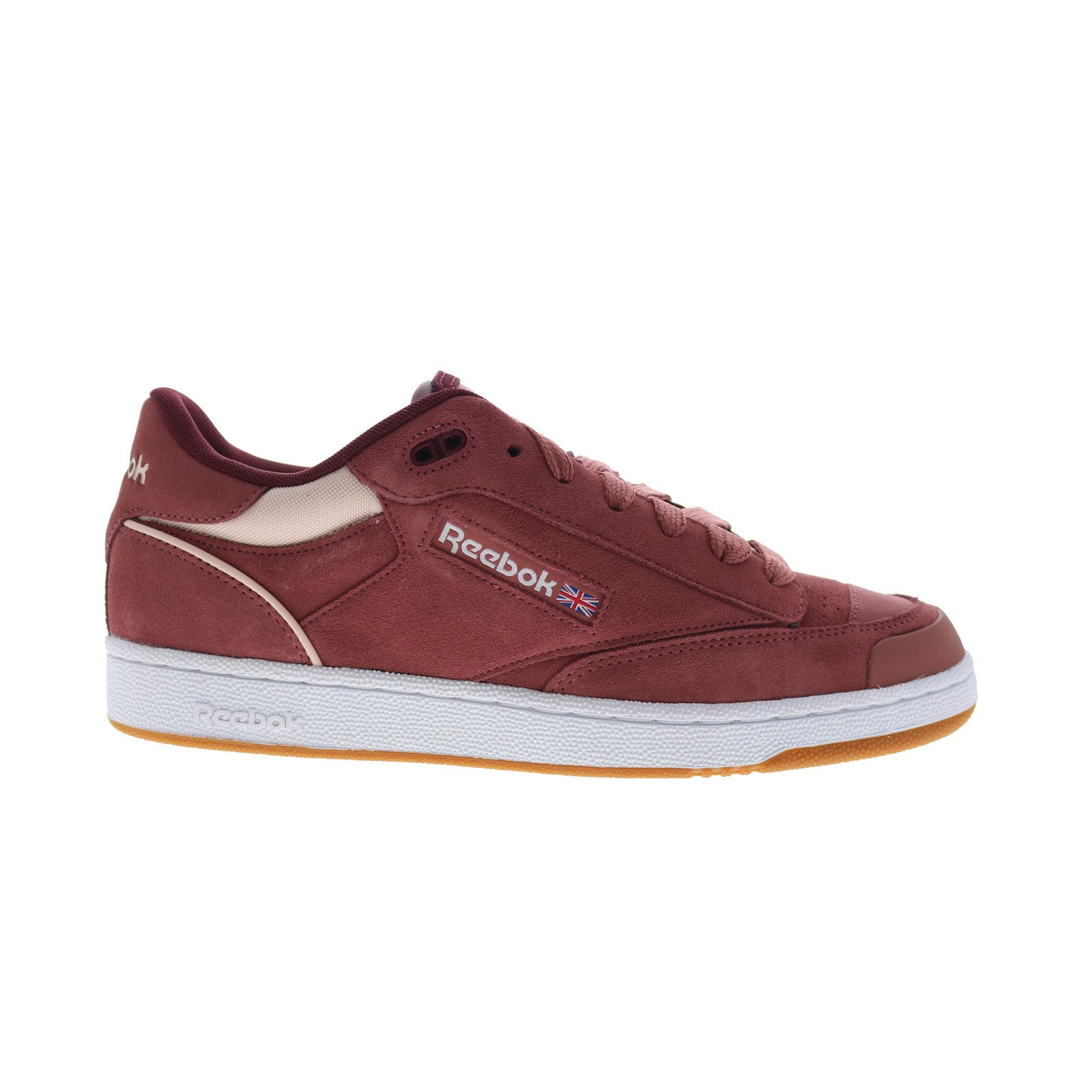 Precision Suede Sneaker Burgundy