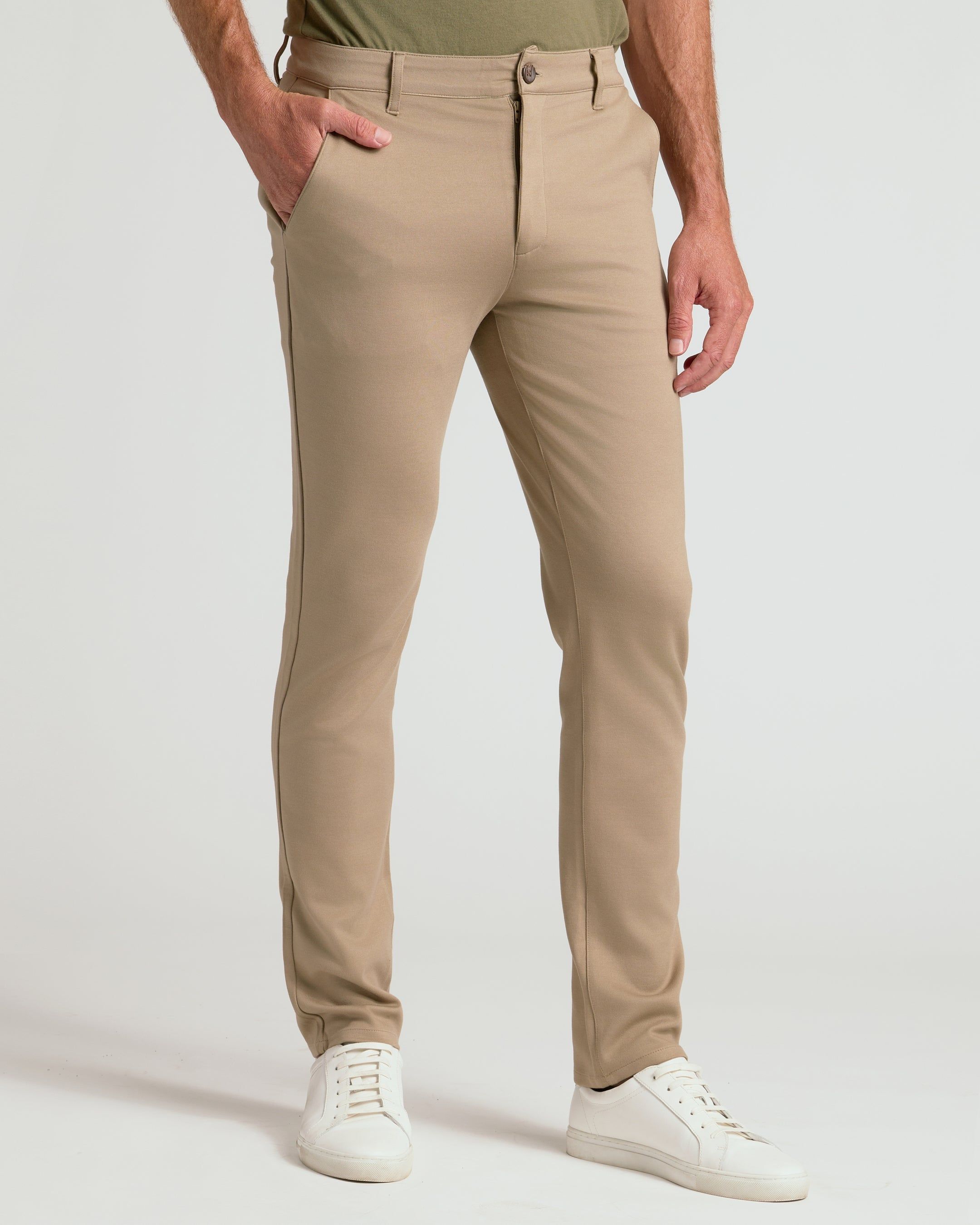 Comfort Men's Casual Chino Pants Deluxe