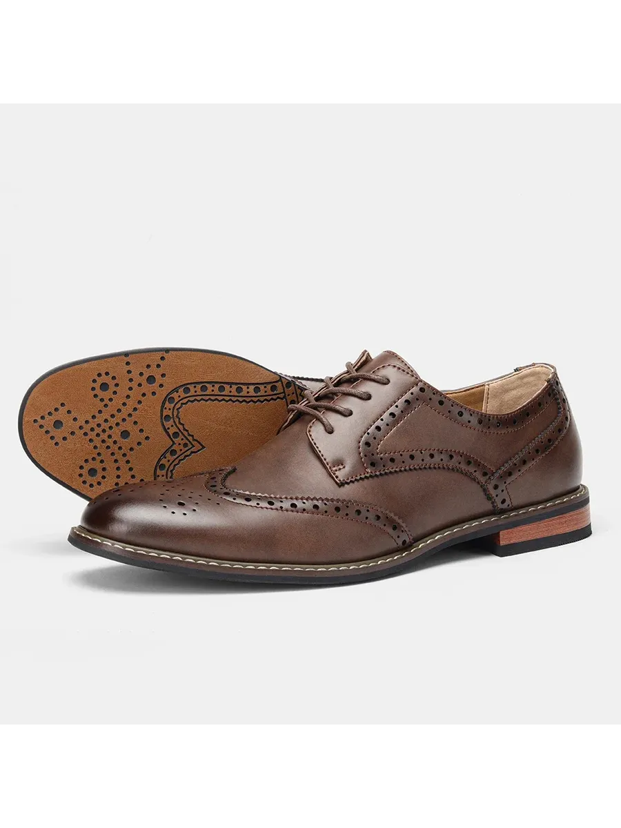 Executive Brogue Dress Shoe Ivory