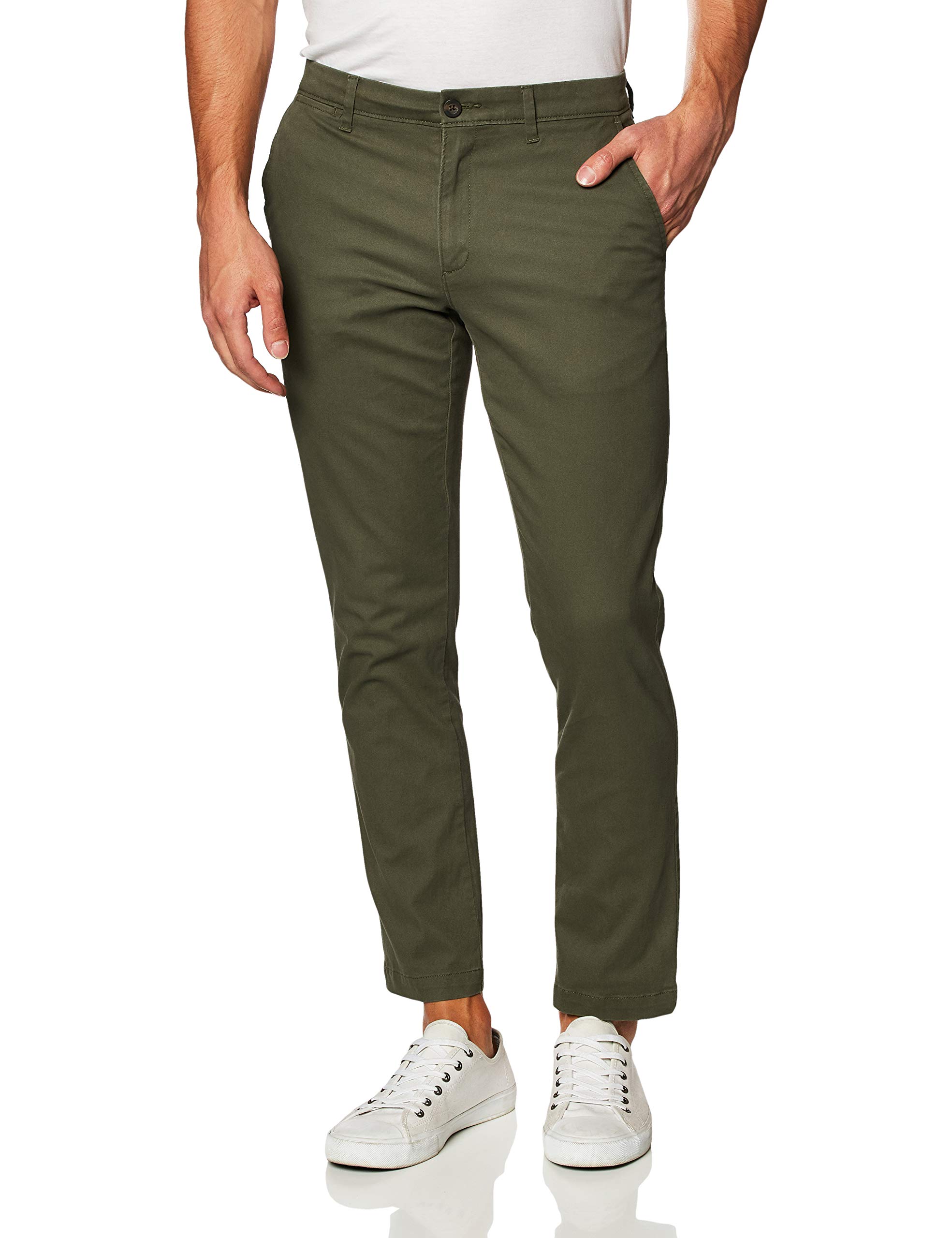 Trendy Men's Casual Chino Pants Natural