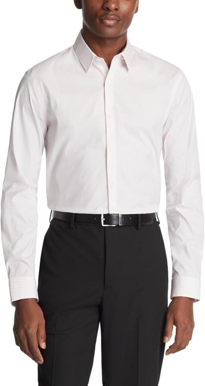 Sporty Men's Slim Fit Dress Shirt Elite