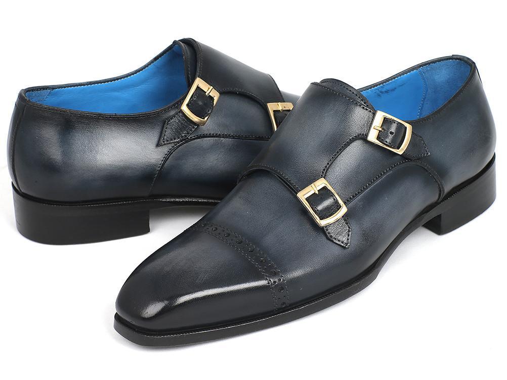 Premium Double Monk Strap Navy