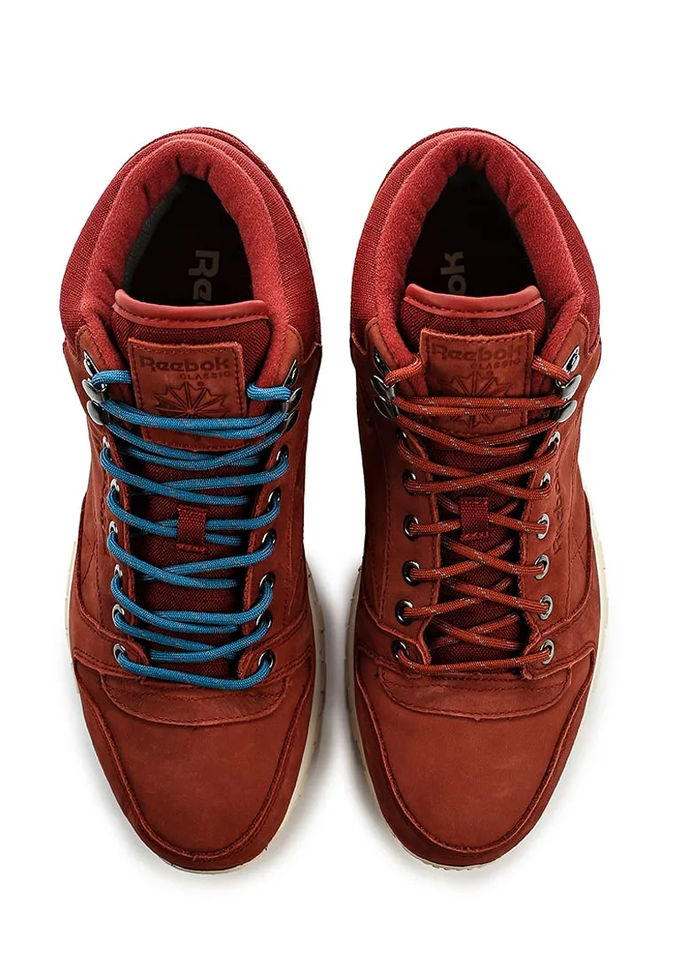 Modern Waterproof Hiking Shoe Burgundy