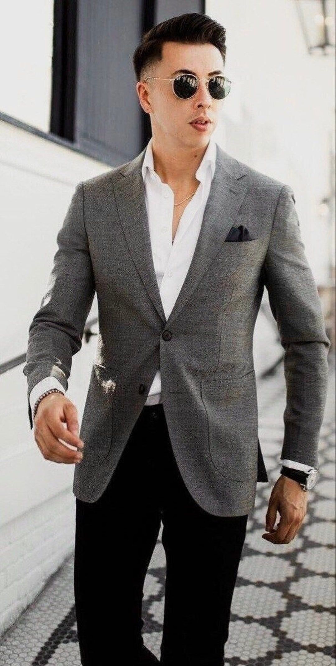 Casual Men's Formal Suit Blazer Essential