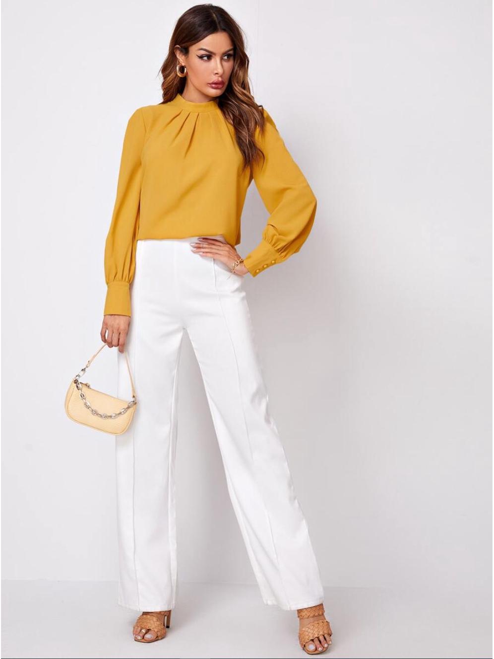 Women's Pleated Blouse