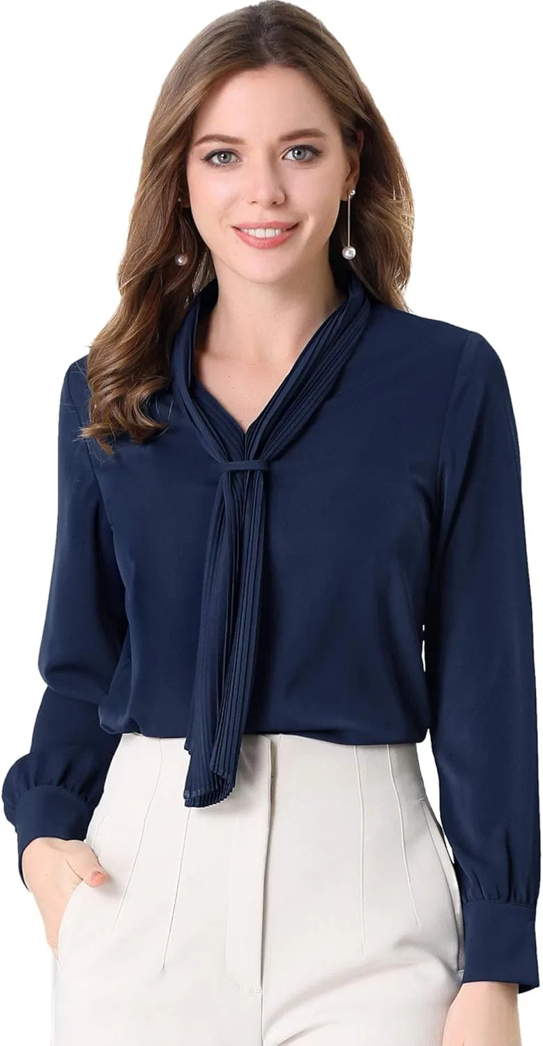 Women's Pleated Blouse