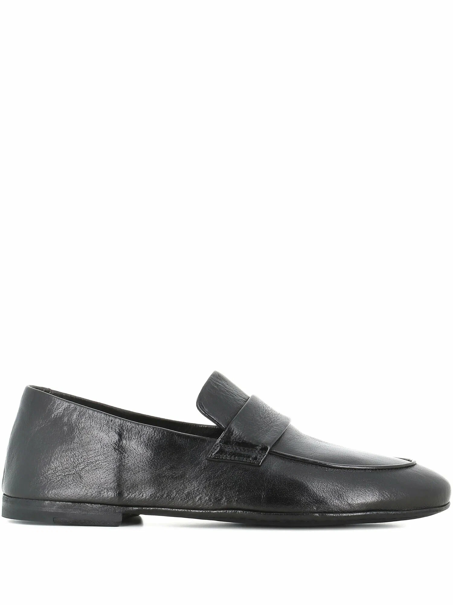 Executive Leather Loafer Grey