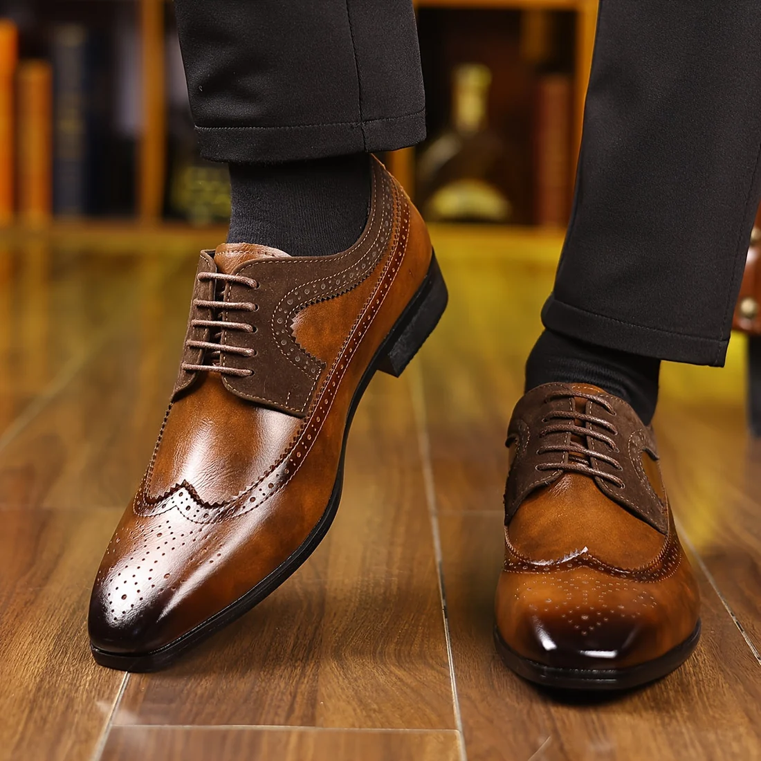 Active Brogue Dress Shoe Earth