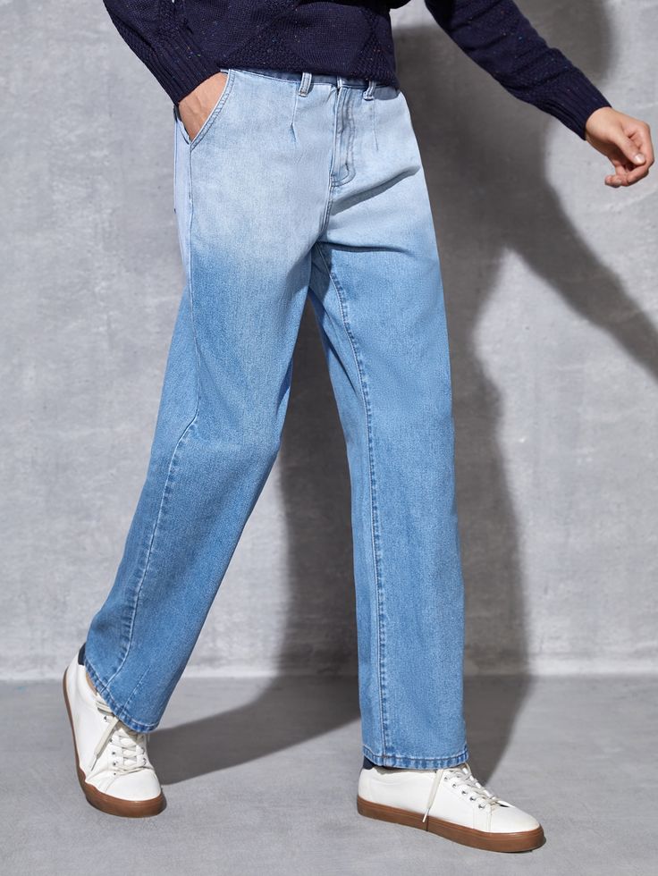 Lightweight Men's Denim Jeans Straight Cut Pro