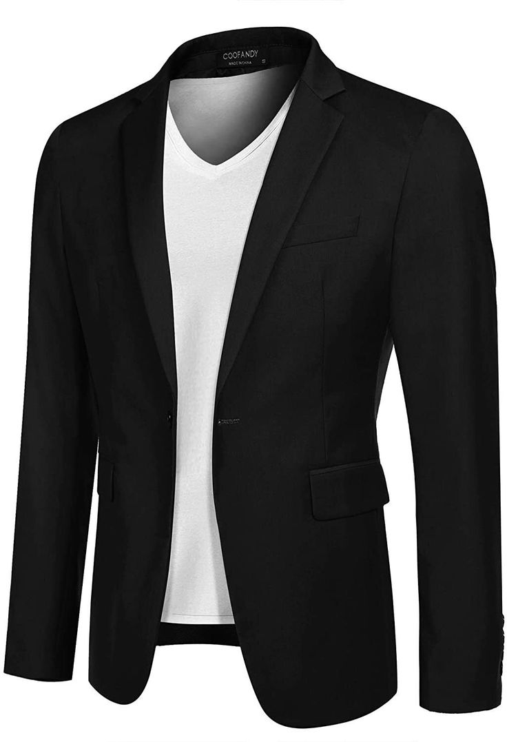 Sporty Men's Formal Suit Blazer Essential
