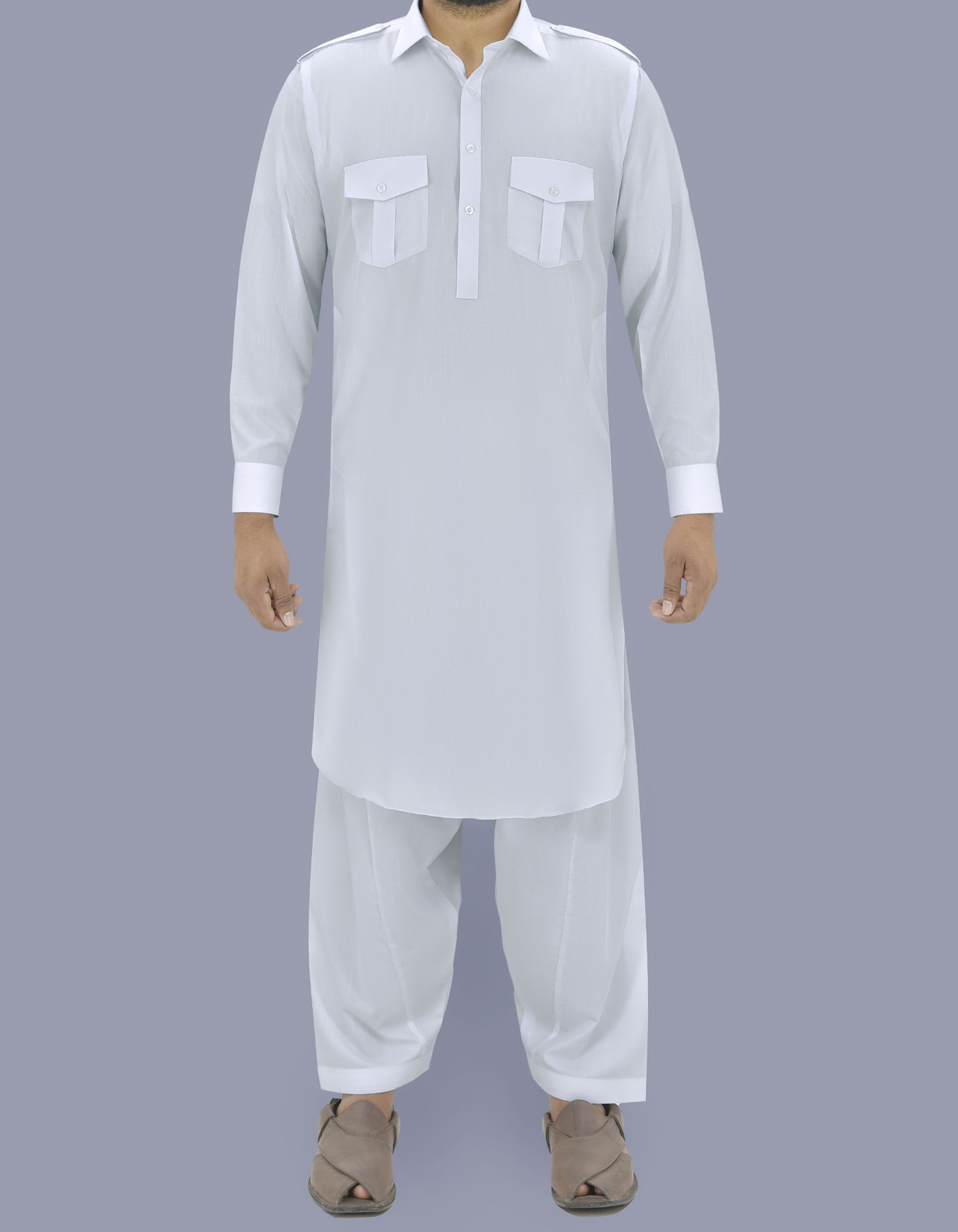 Shalwar Kameez - White