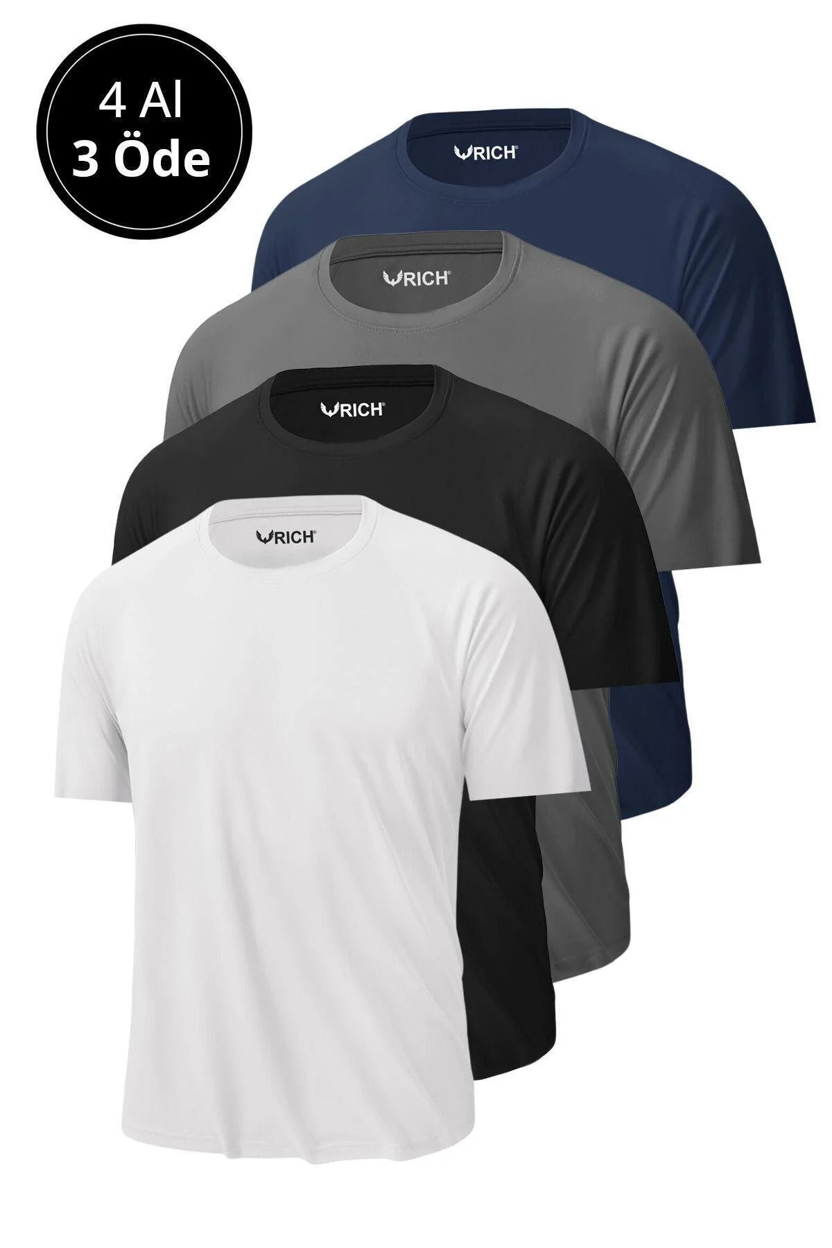 Sporty Men's Cotton T-Shirt Pack Ultra