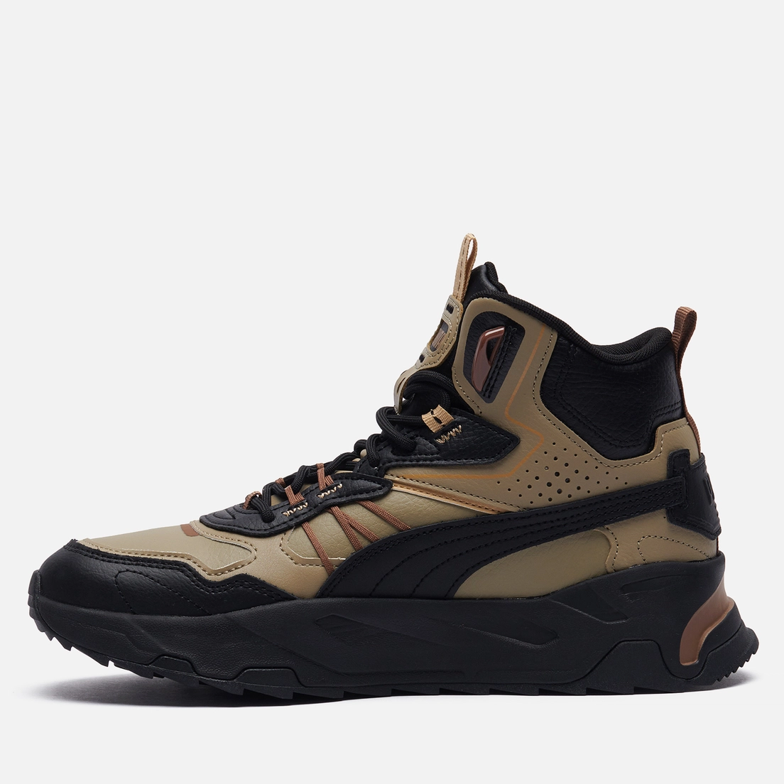 Summit Mid Top Basketball Shoe Khaki