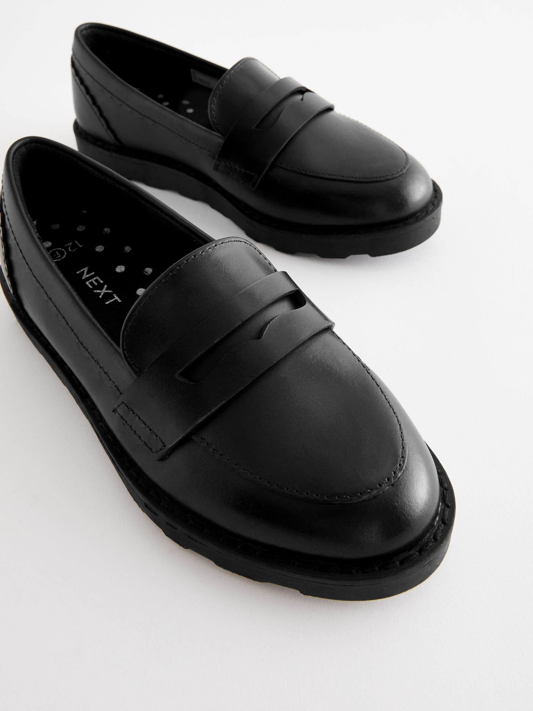 Comfort Leather Loafer Charcoal