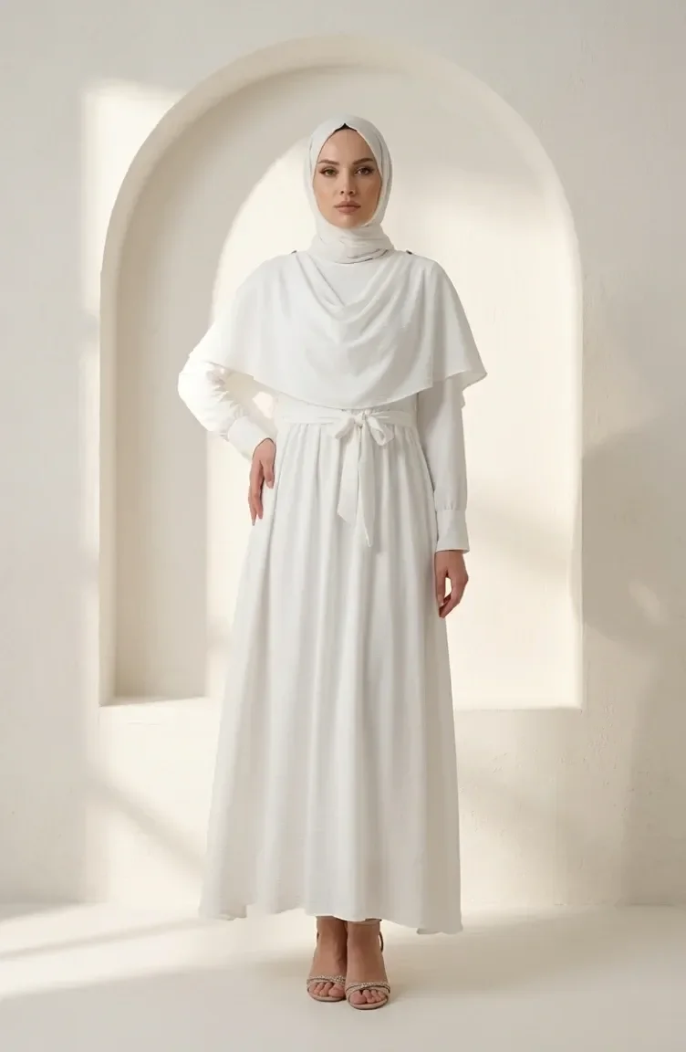 Hijab Dress - White
