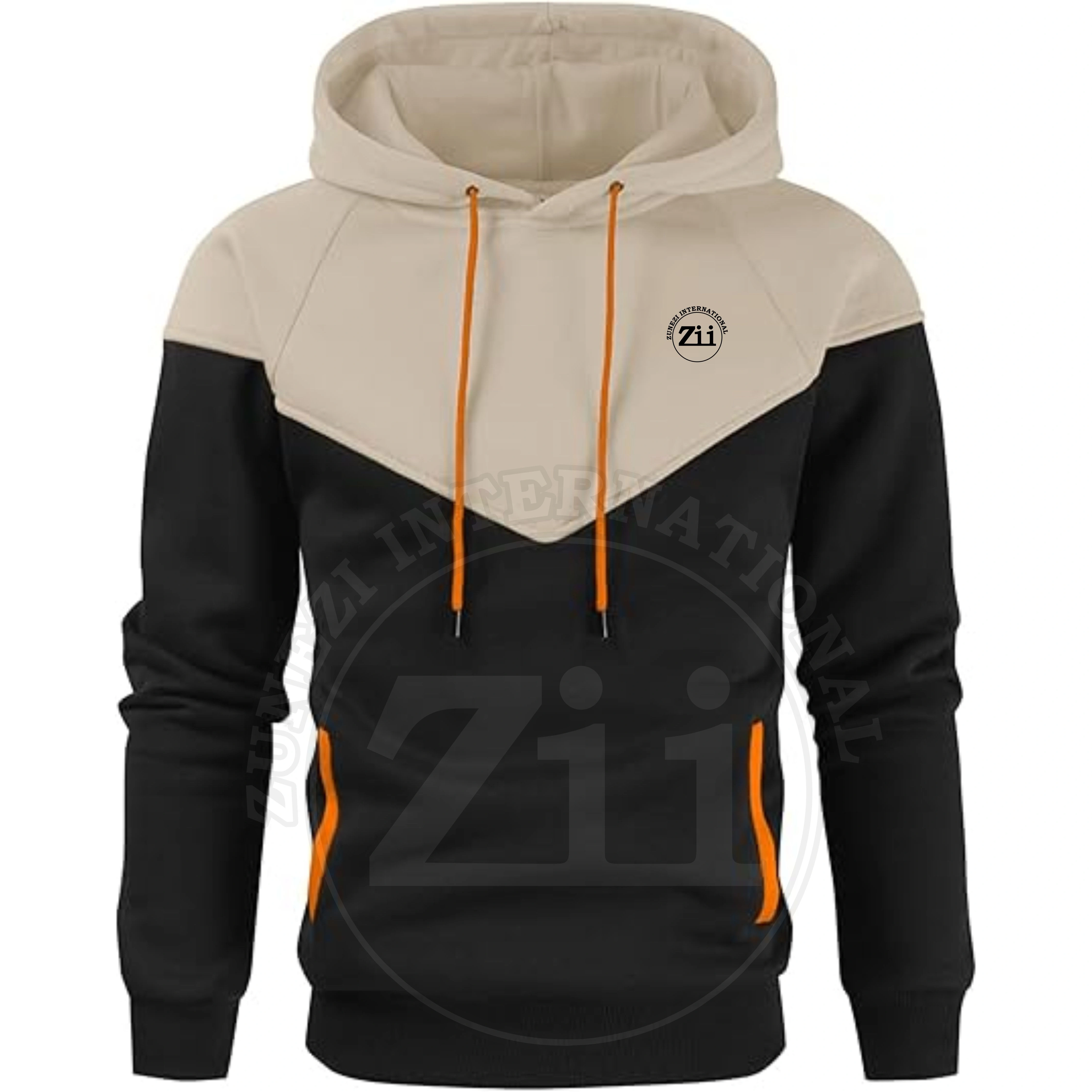 Casual Men's Hooded Sweatshirt Plus