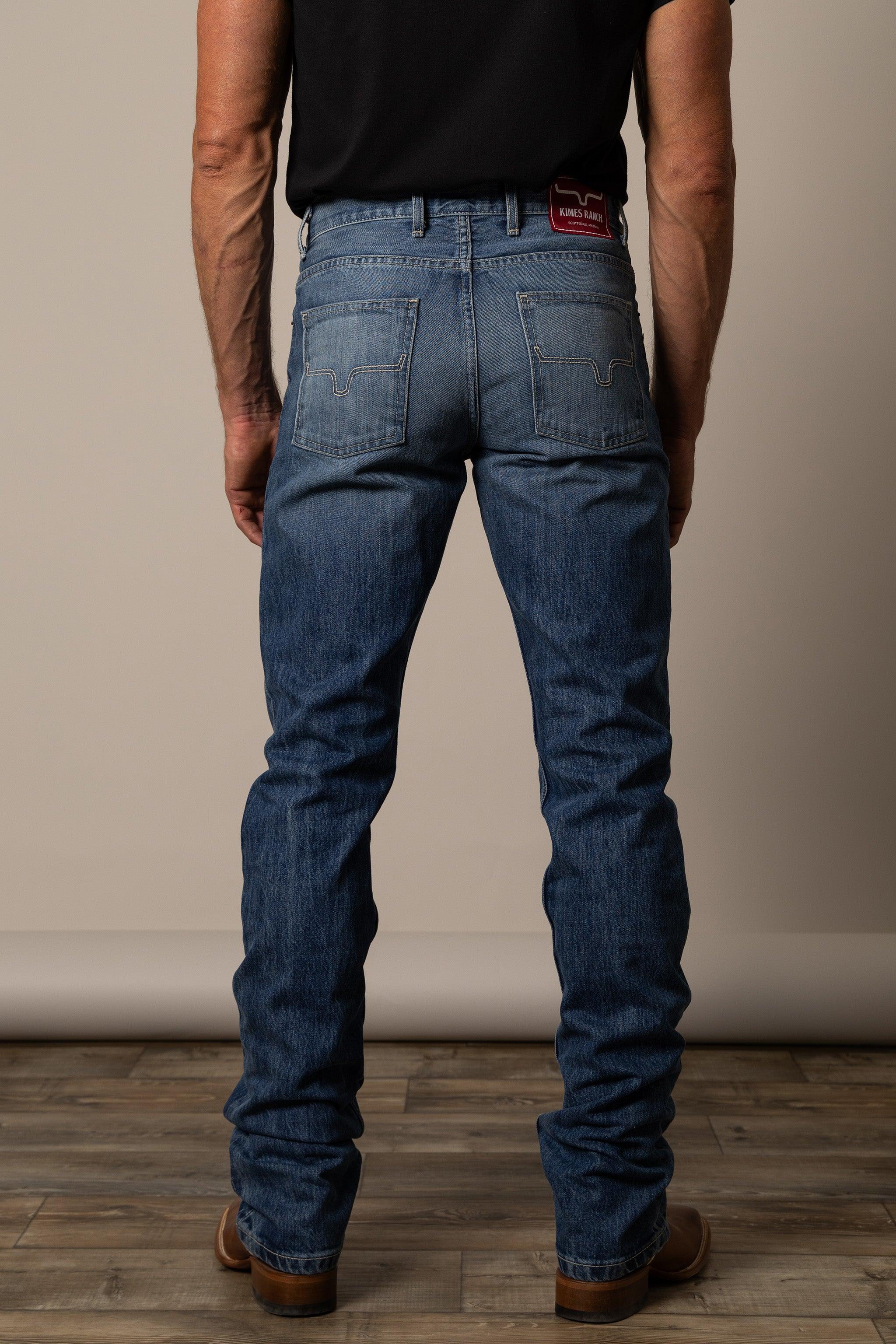 Luxury Men's Denim Jeans Straight Cut Original