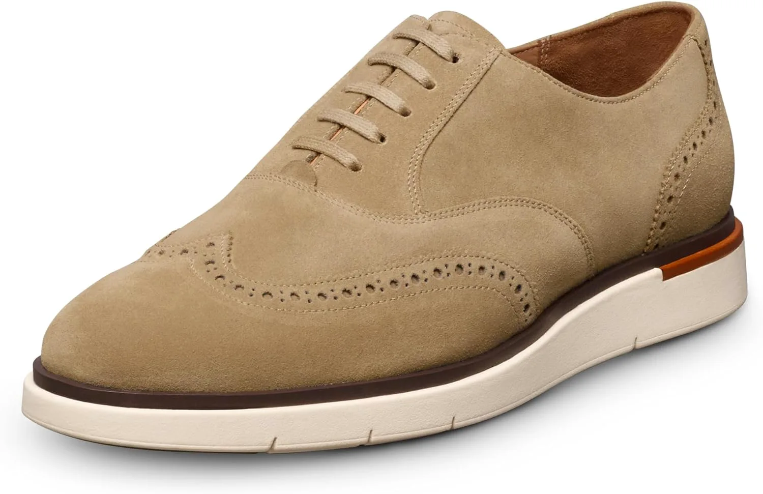 Contemporary Wingtip Oxford Beige