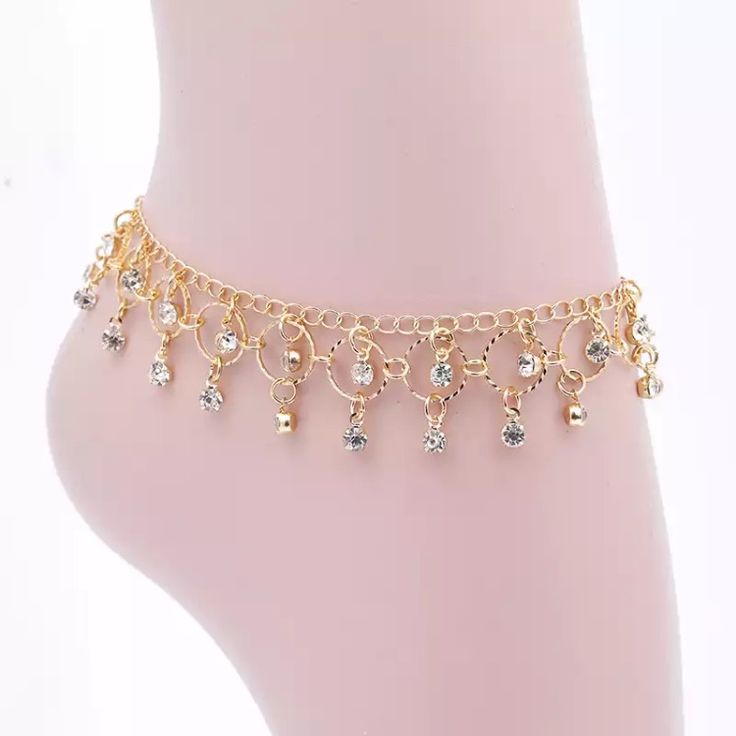 Beaded Anklet Gold