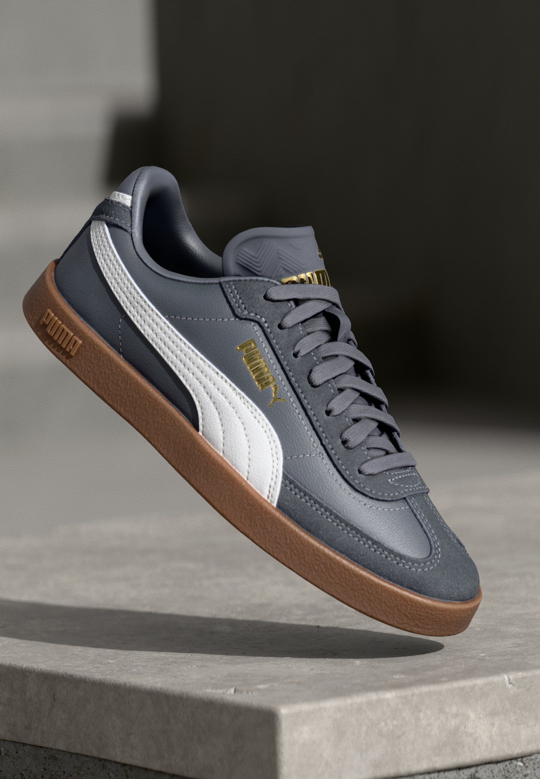 Refined Casual Leather Shoe Graphite