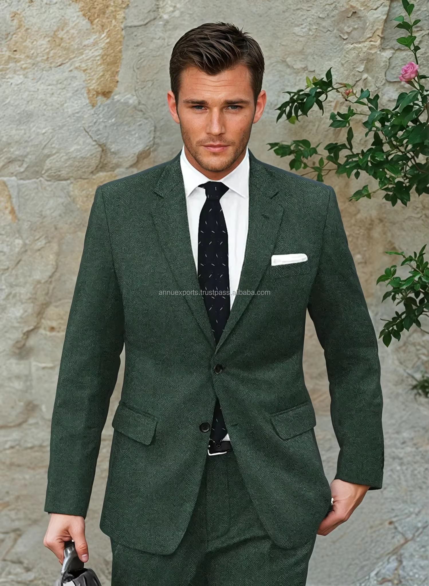 Formal Men's Formal Suit Blazer Natural