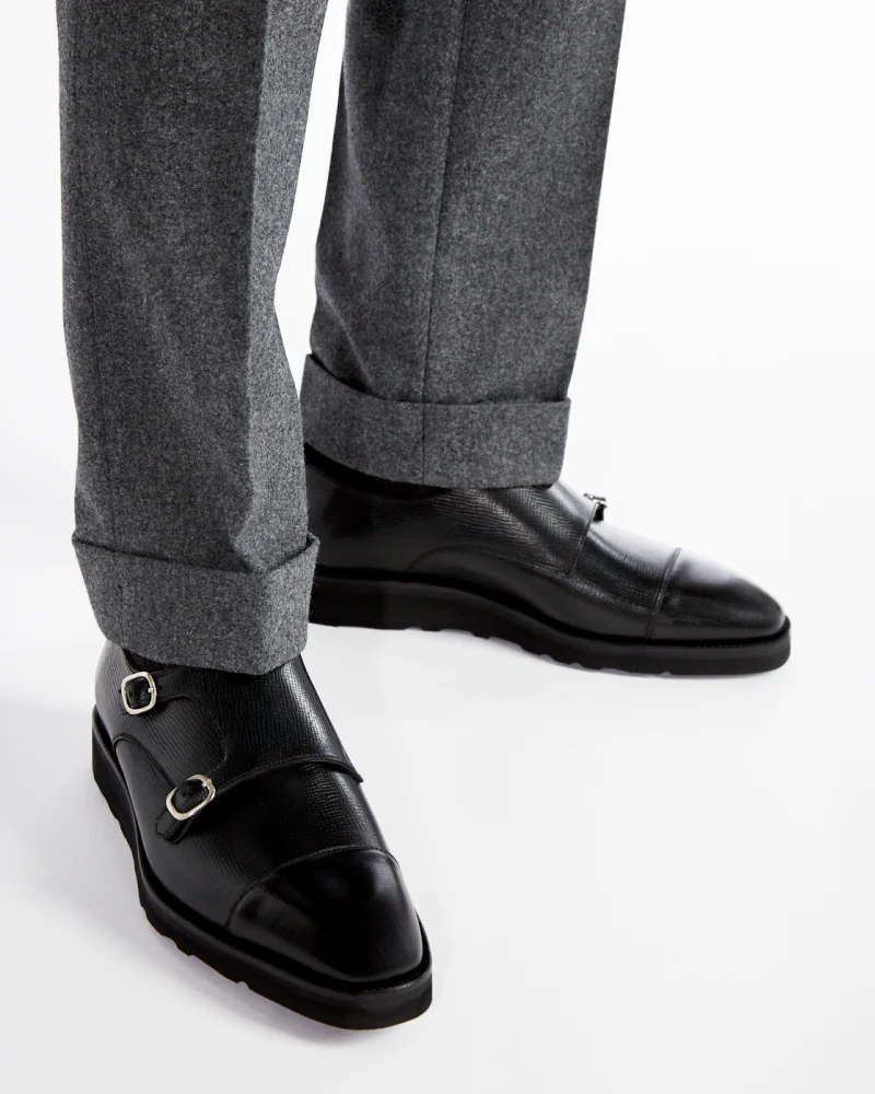 Comfort Double Monk Strap Midnight