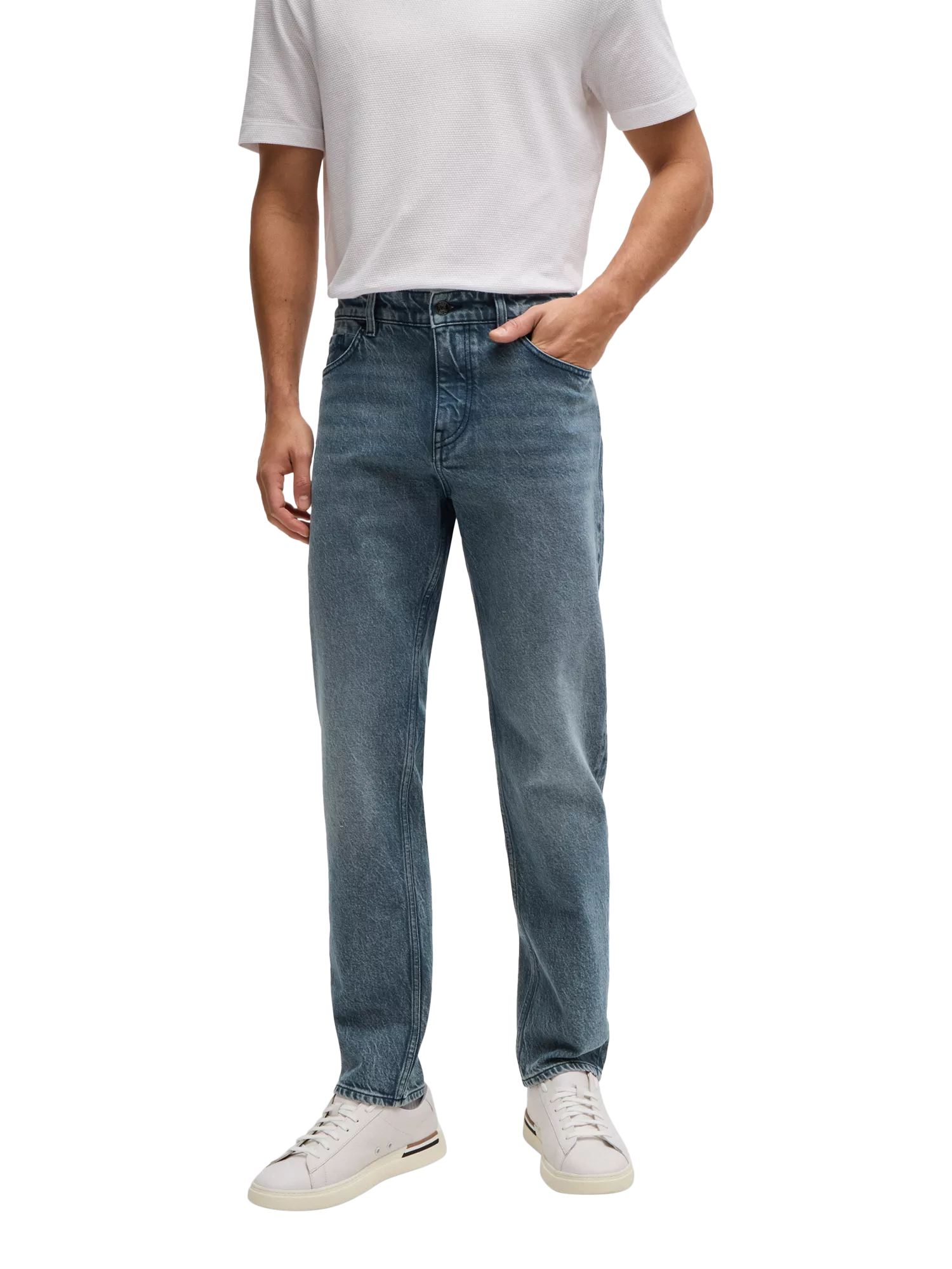 Comfort Men's Denim Jeans Straight Cut Essential