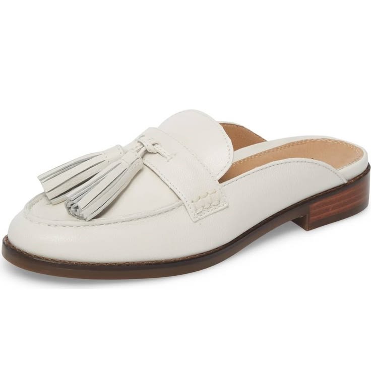 Contemporary Tassel Loafer Ivory