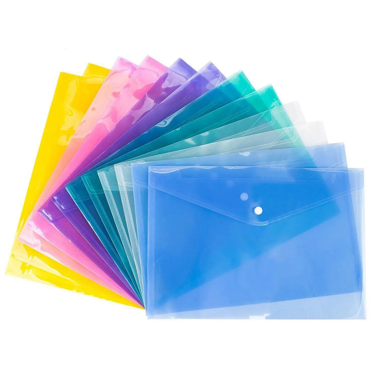 Plastic Folder - A4 - Colored - 10 Pack