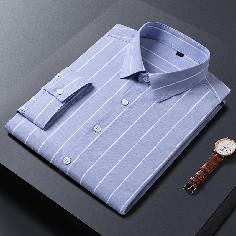 Casual Men's Slim Fit Dress Shirt Plus