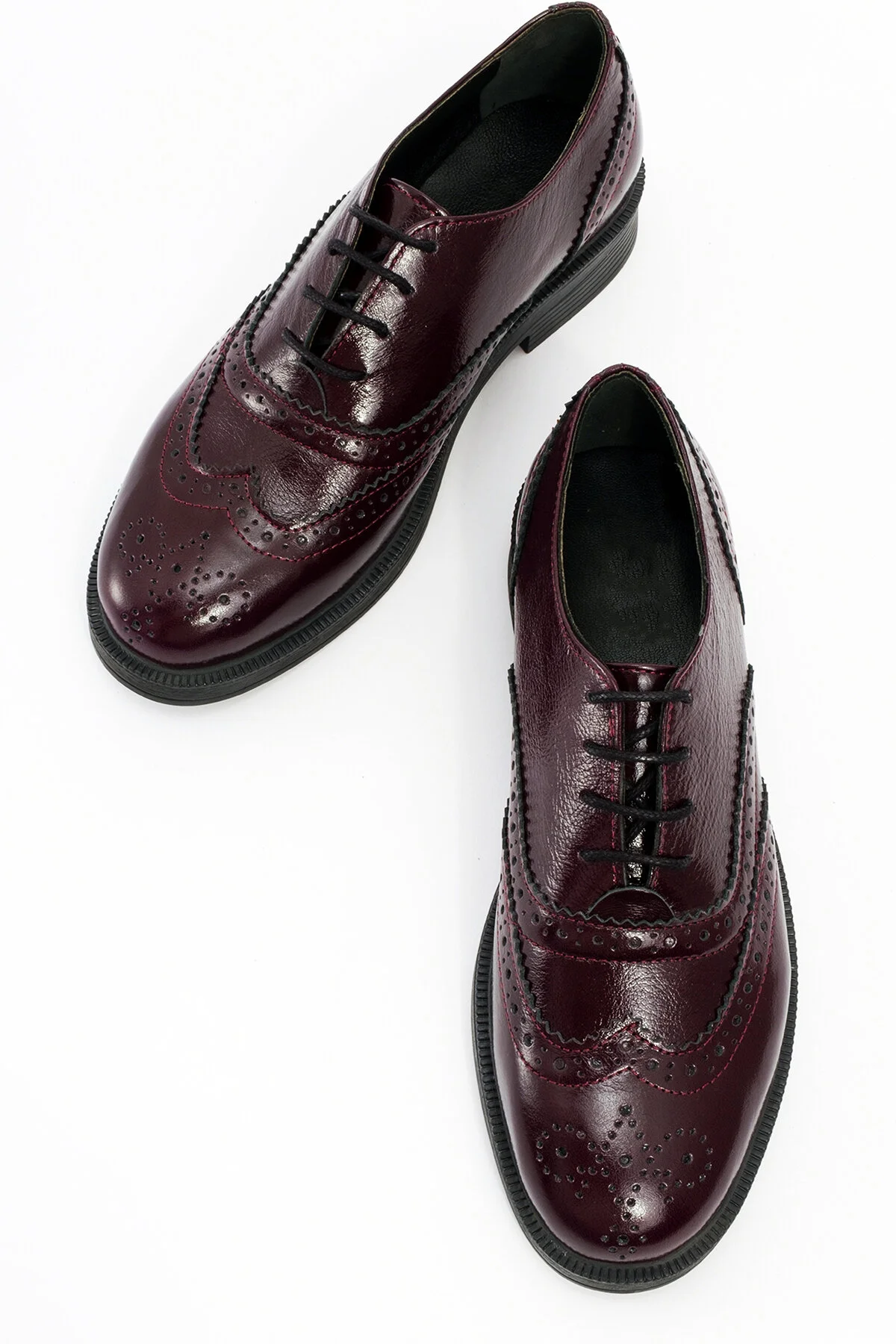 Apex Patent Leather Oxford Burgundy