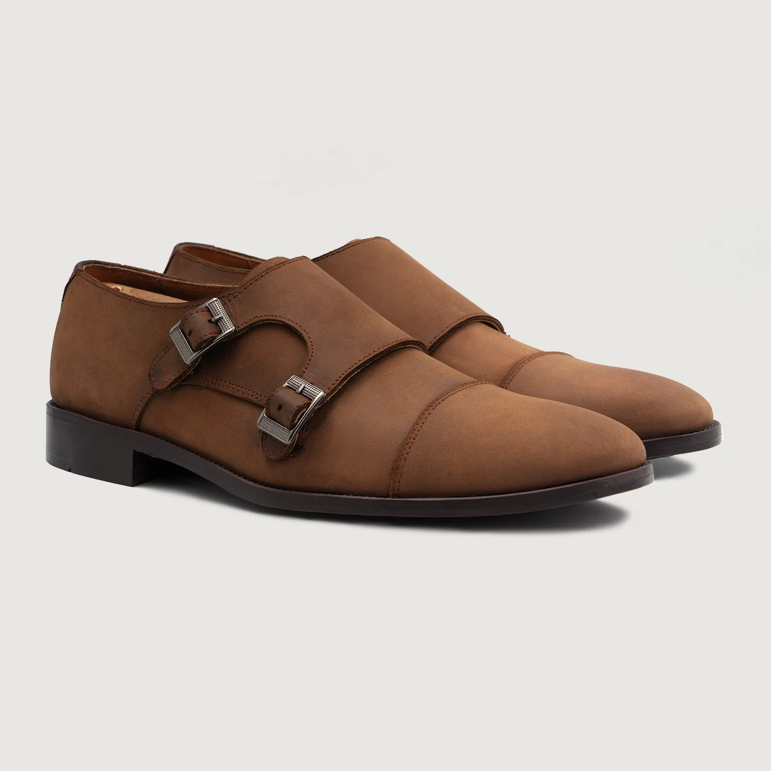 Contemporary Monk Strap Shoe Denim