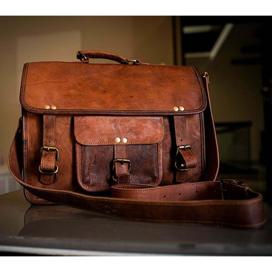 Leather Messenger Bag