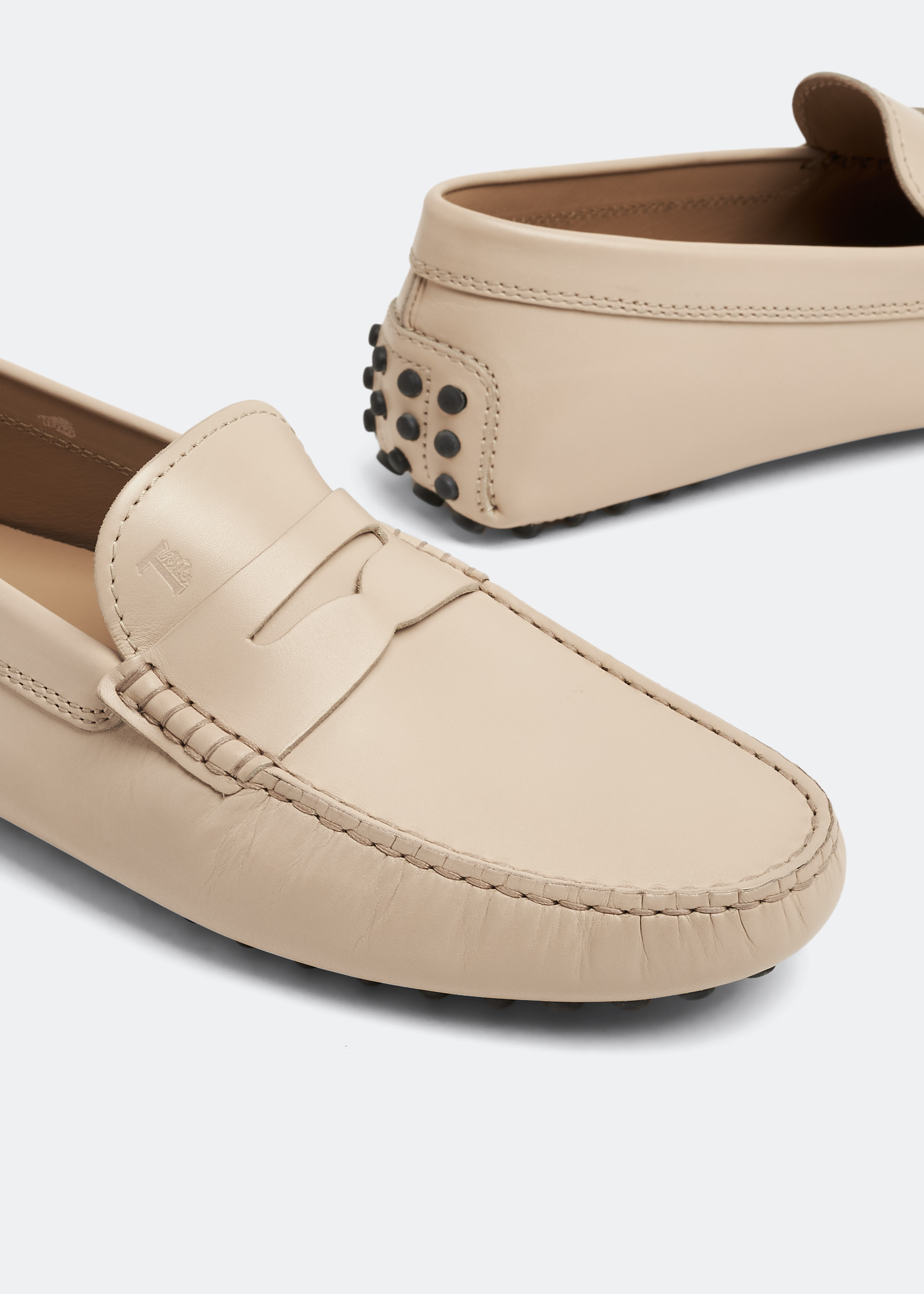 Vintage Driving Loafer Beige