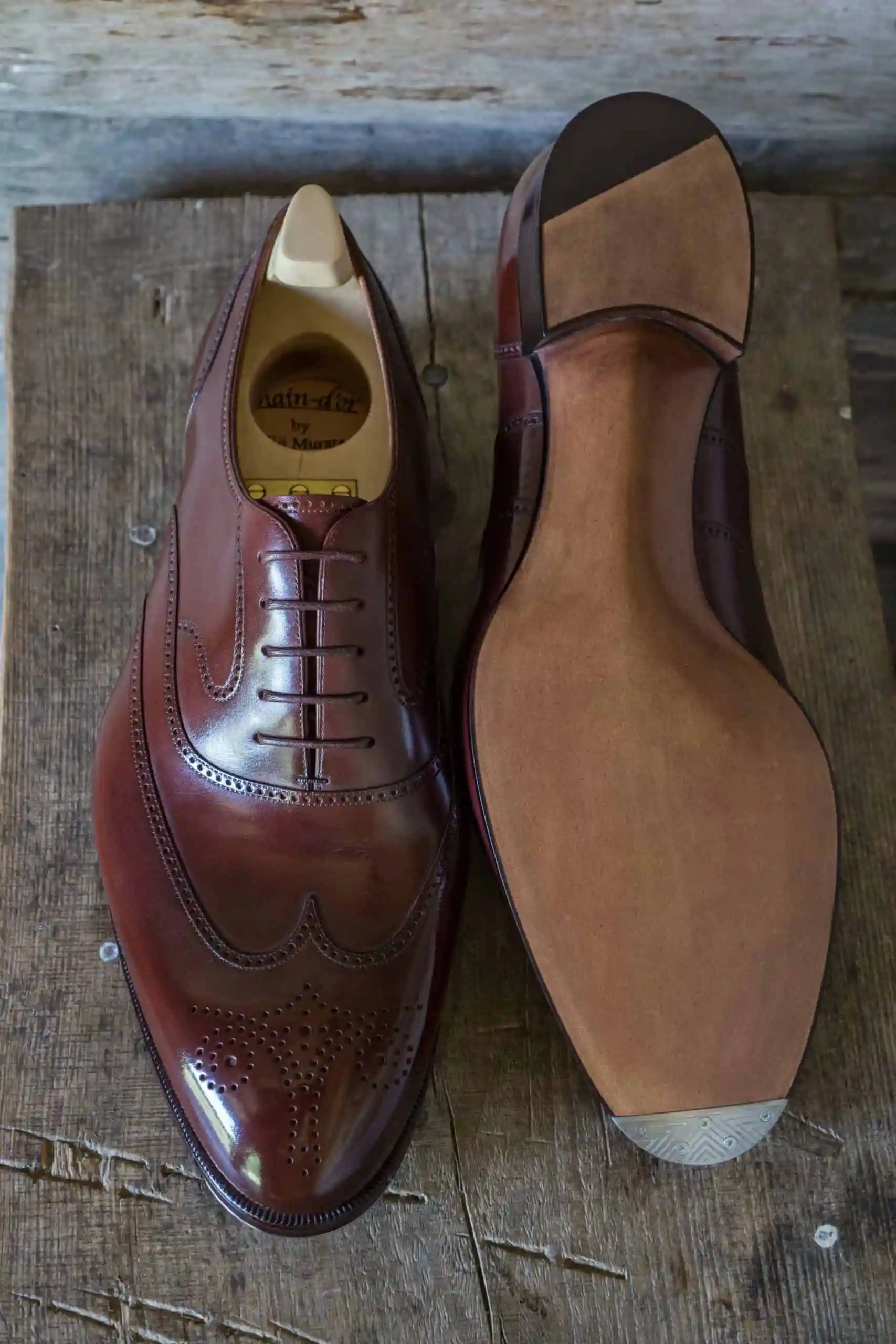 Summit Brogue Dress Shoe Rust