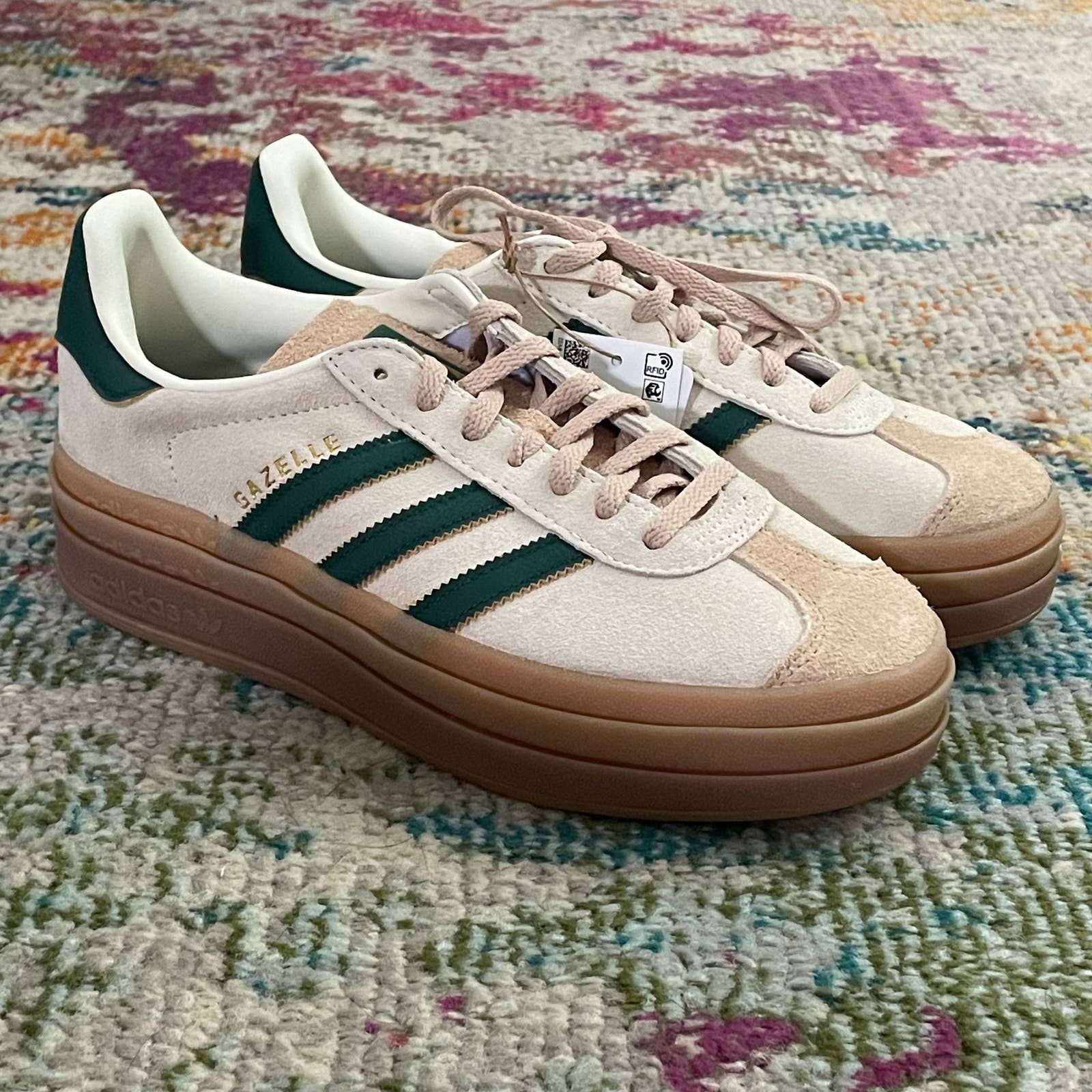 Executive Platform Tennis Shoe Cream